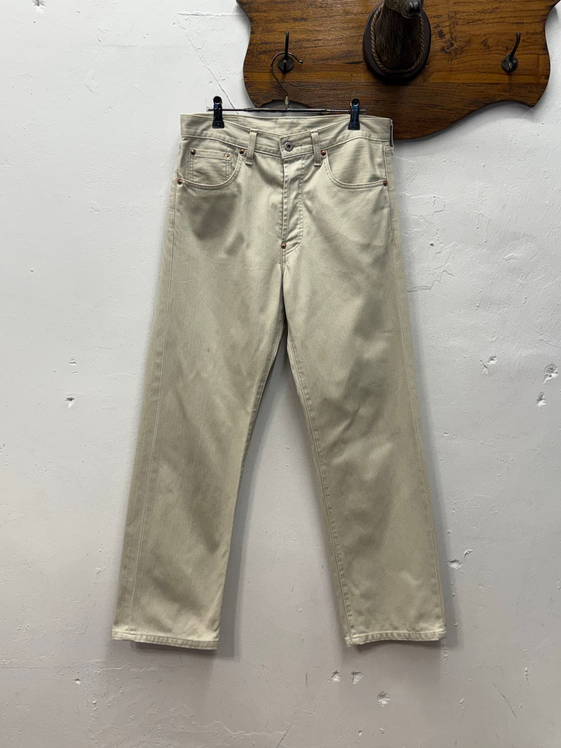 90s Japan LVC 702 Straight Buckle back  상품이미지5