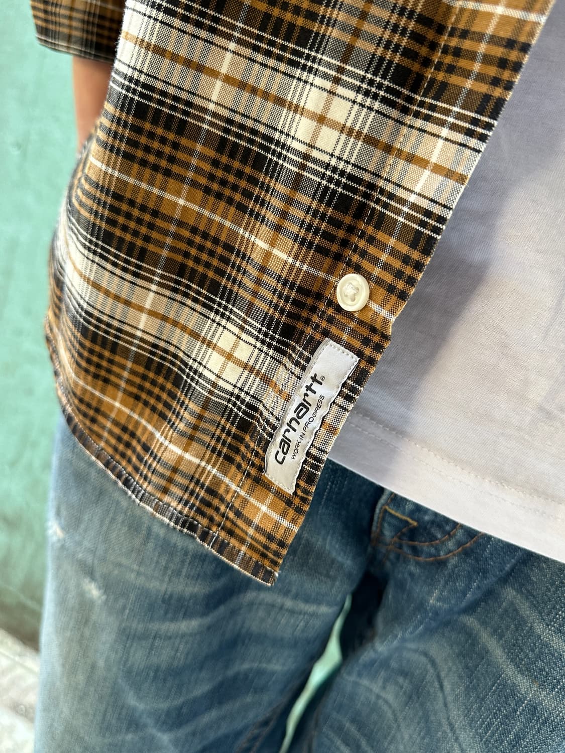  칼하트 체크 셔츠 L 상품이미지5