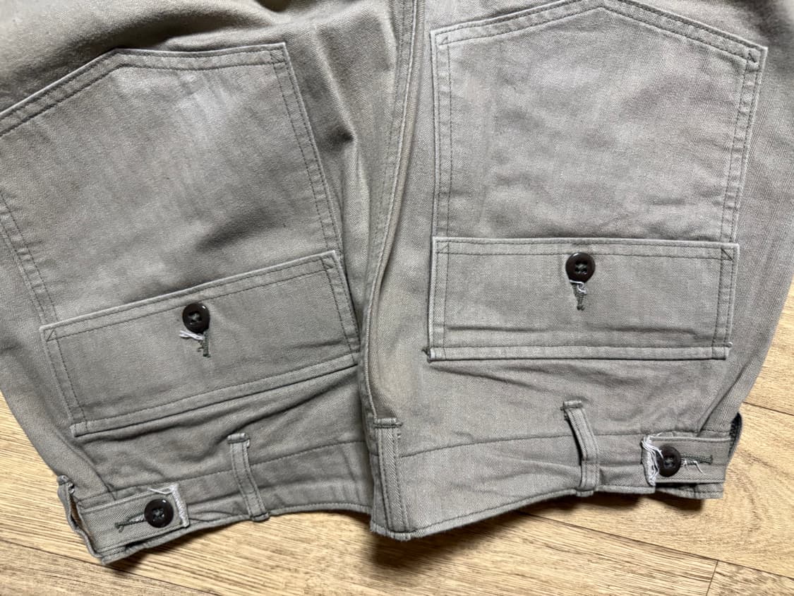 웨어하우스 헤링본 퍼티그팬츠 상품이미지3