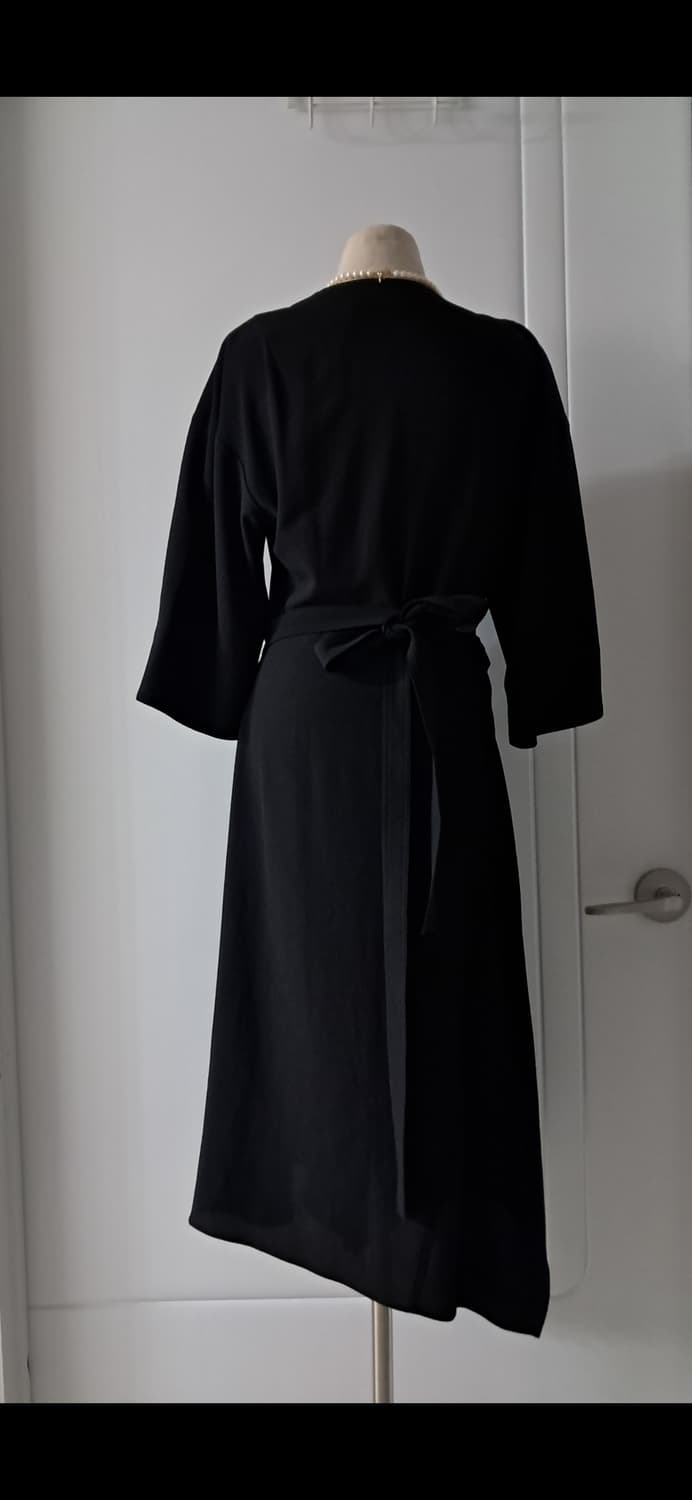 띠어리 Theory 블랙 언발 랩원피스 00size 상품이미지3