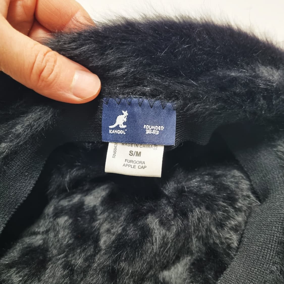 KANGOL 퍼고라 애플캡 블랙 - S/M 상품이미지7