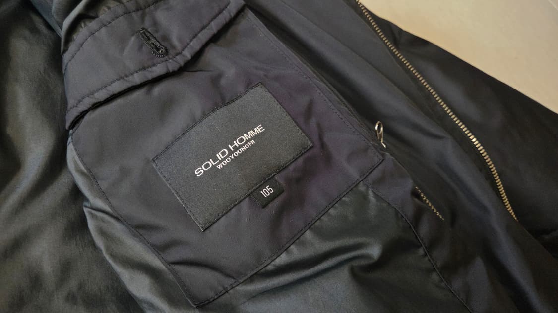 솔리드 옴므 더블 지퍼 하이넥 구스 다운 롱패딩 상품이미지8