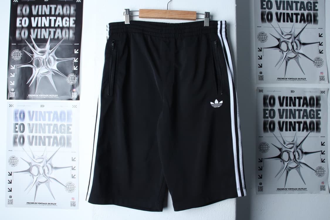 (L-2XL) 아디다스 반바지 팬츠 불꽃 구파버 밴딩 블랙-P9689 상품이미지2