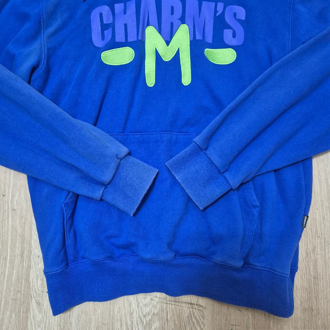 참스 빅로고 자수 후드티 상품이미지3