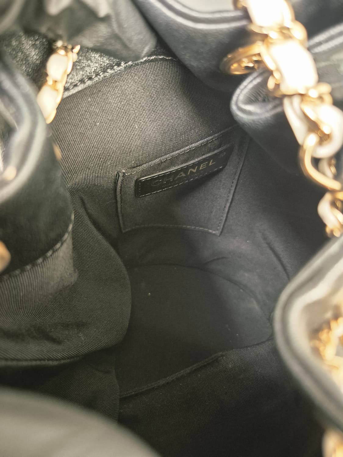 샤넬 드로스트링 체인 버킷백 상품이미지6