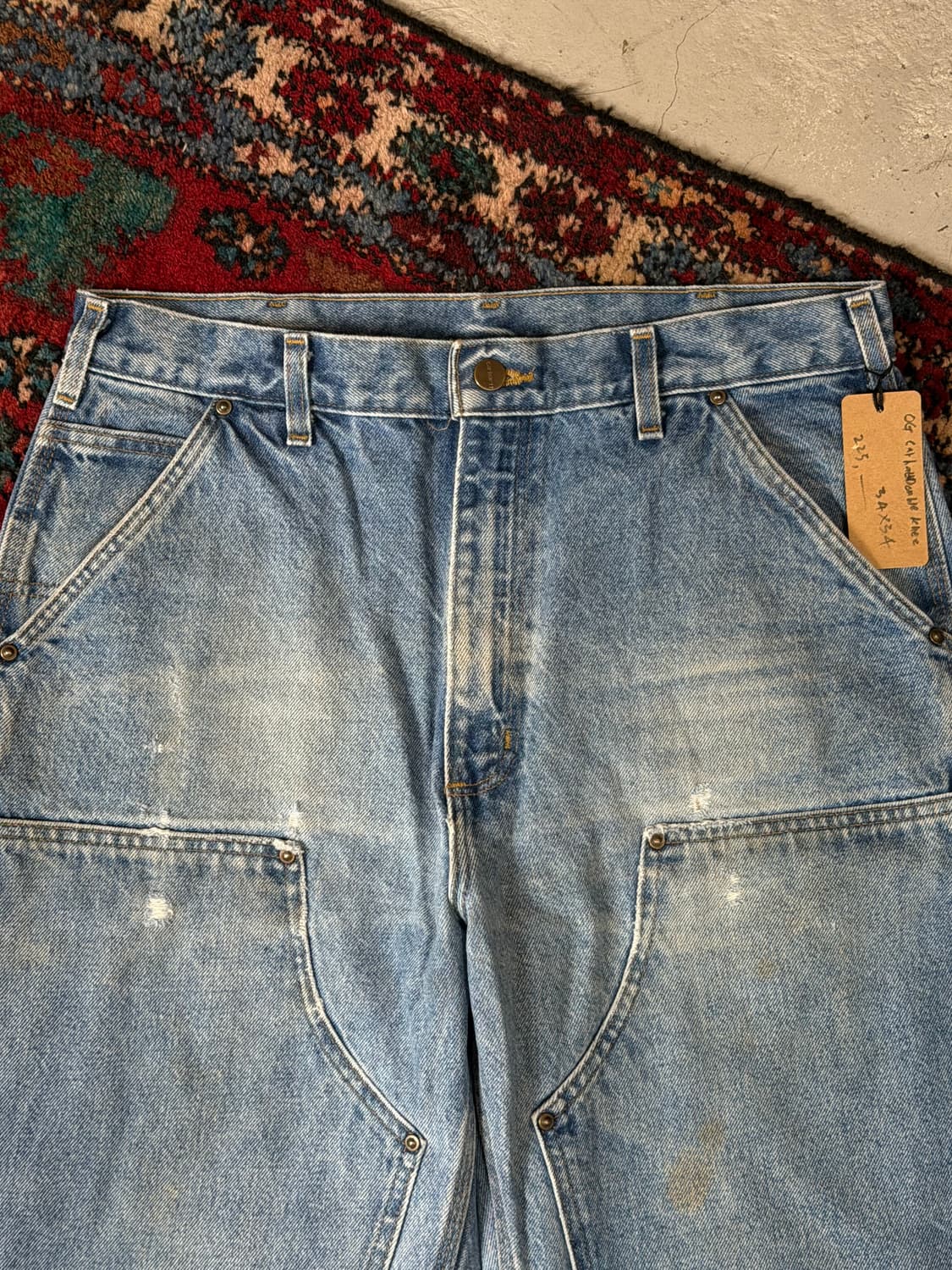 OG 칼하트 데님 더블니 칼하트 워크팬츠 썩블니 상품이미지5