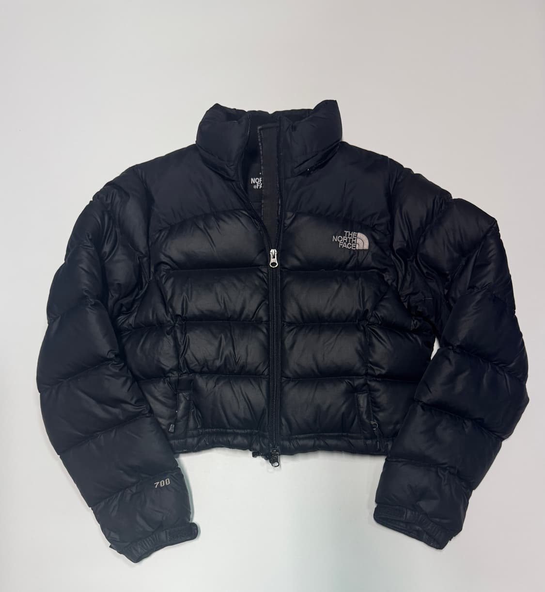 여성 노스페이스 700 커스텀 숏패딩 자켓 블랙 상품이미지1