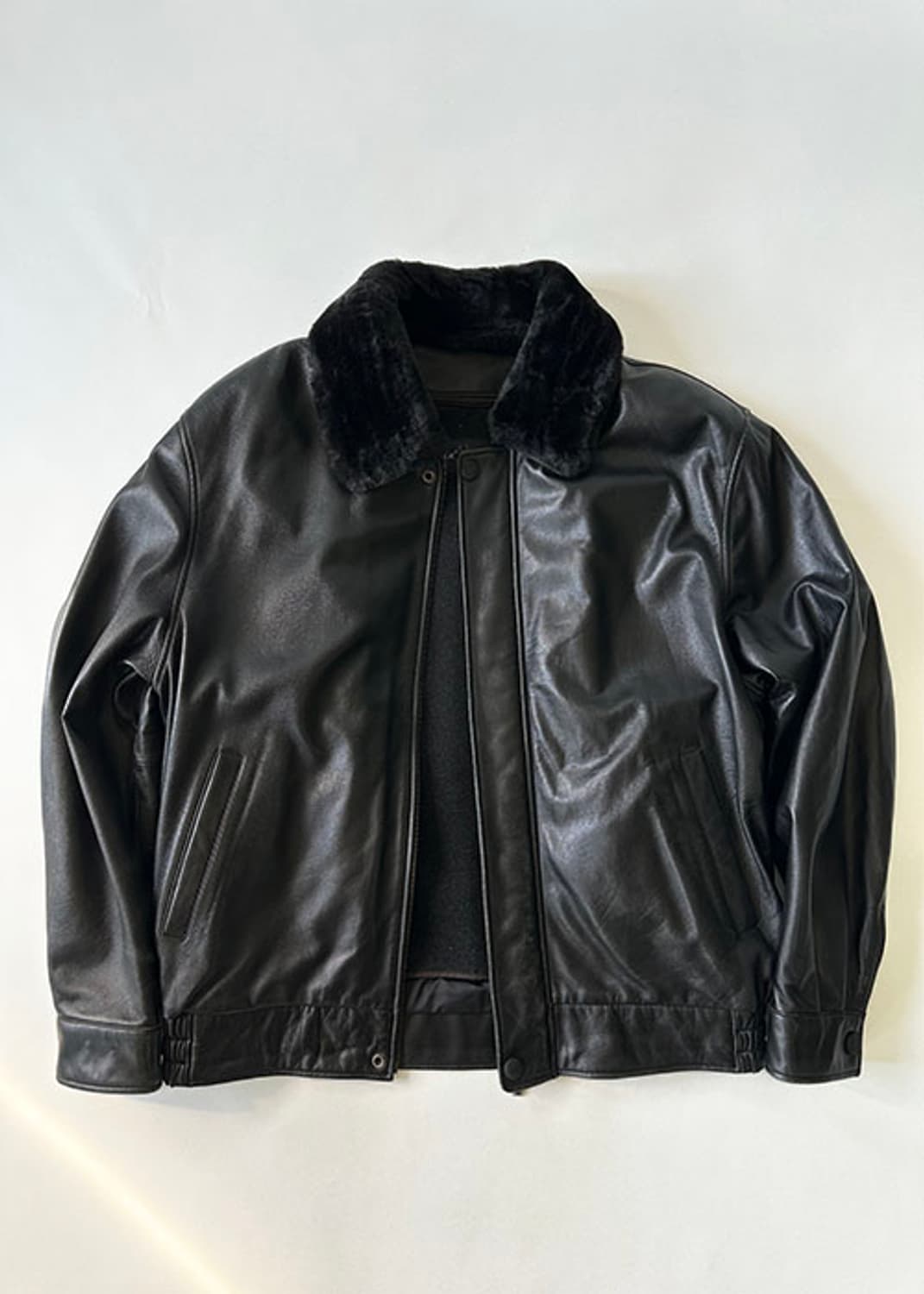 [105] ELK  NOSAMOURS 양가죽 봄버 점퍼 상품이미지1