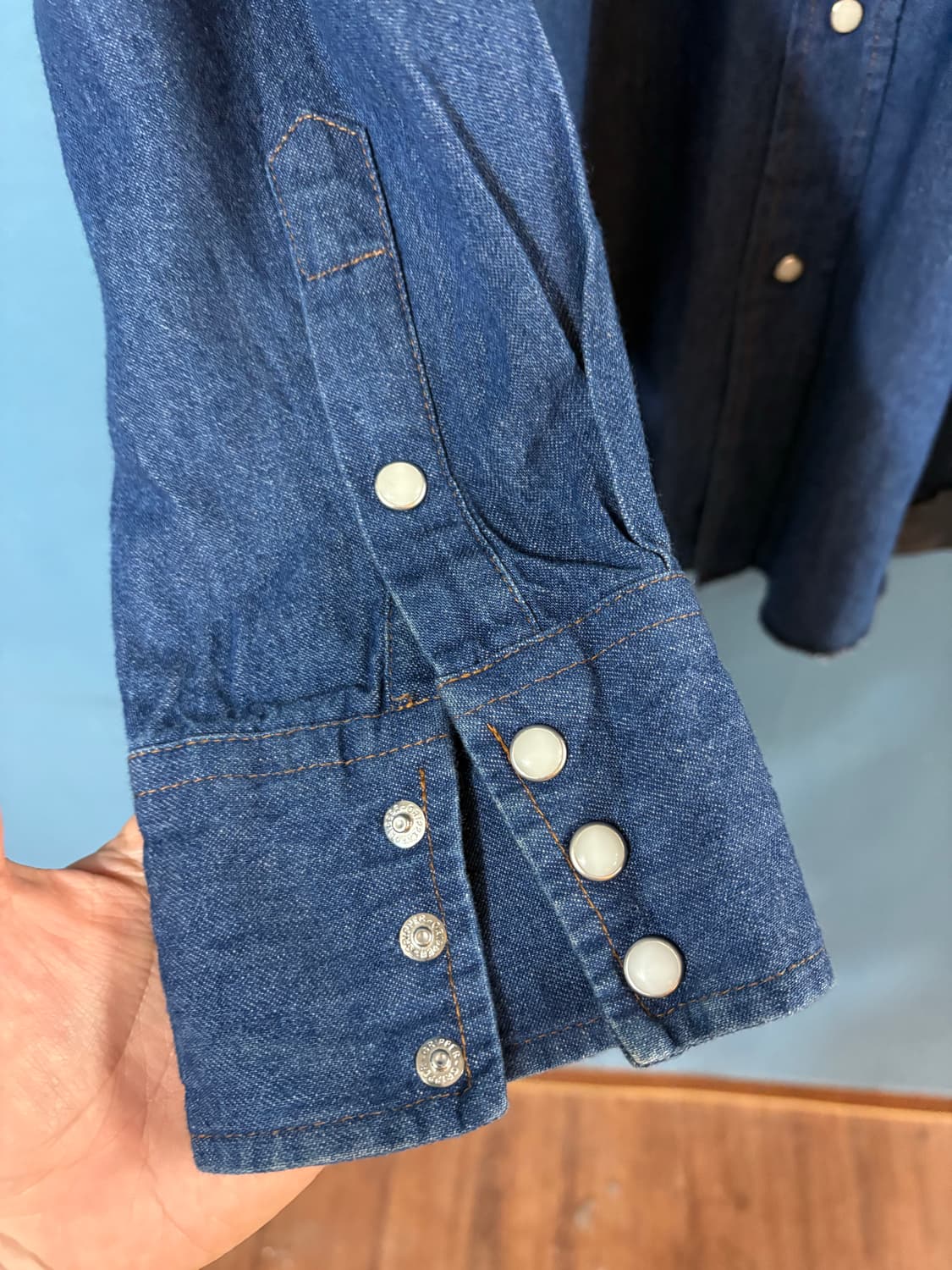00‘s Wrangler Denim Western Shirt. 상품이미지7