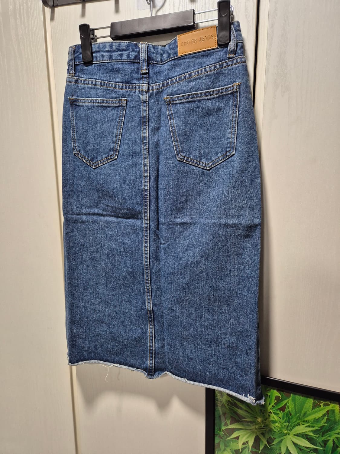 (새상품)VTG 데님 스커트 앞절개 사이즈 중청 상품이미지9