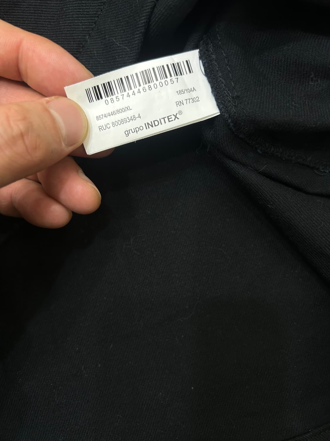 [한국2XL]ZARA 2Way 투포켓 코튼 자켓/블랙 상품이미지6