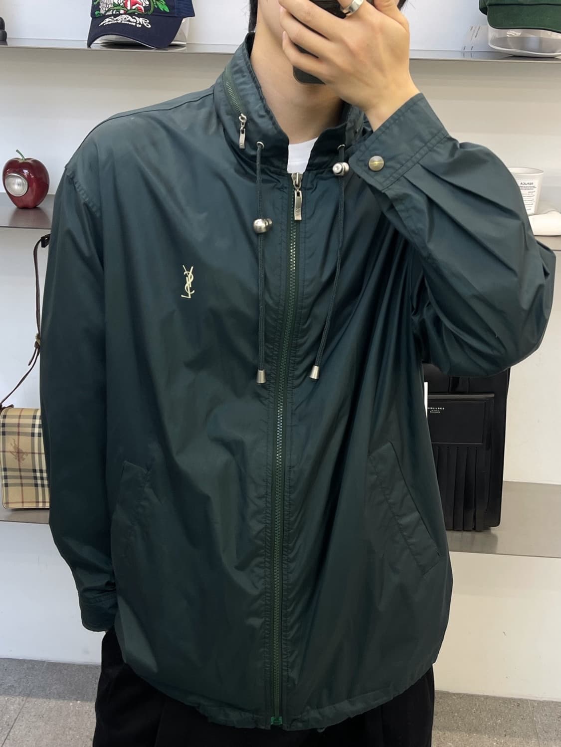 입생로랑 90s 백 로고 윈드브레이커 상품이미지1