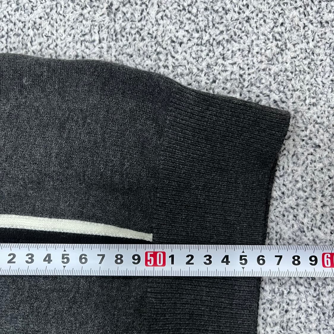 M 베네통 여성 스트라이프 카라 니트 0313M 상품이미지5