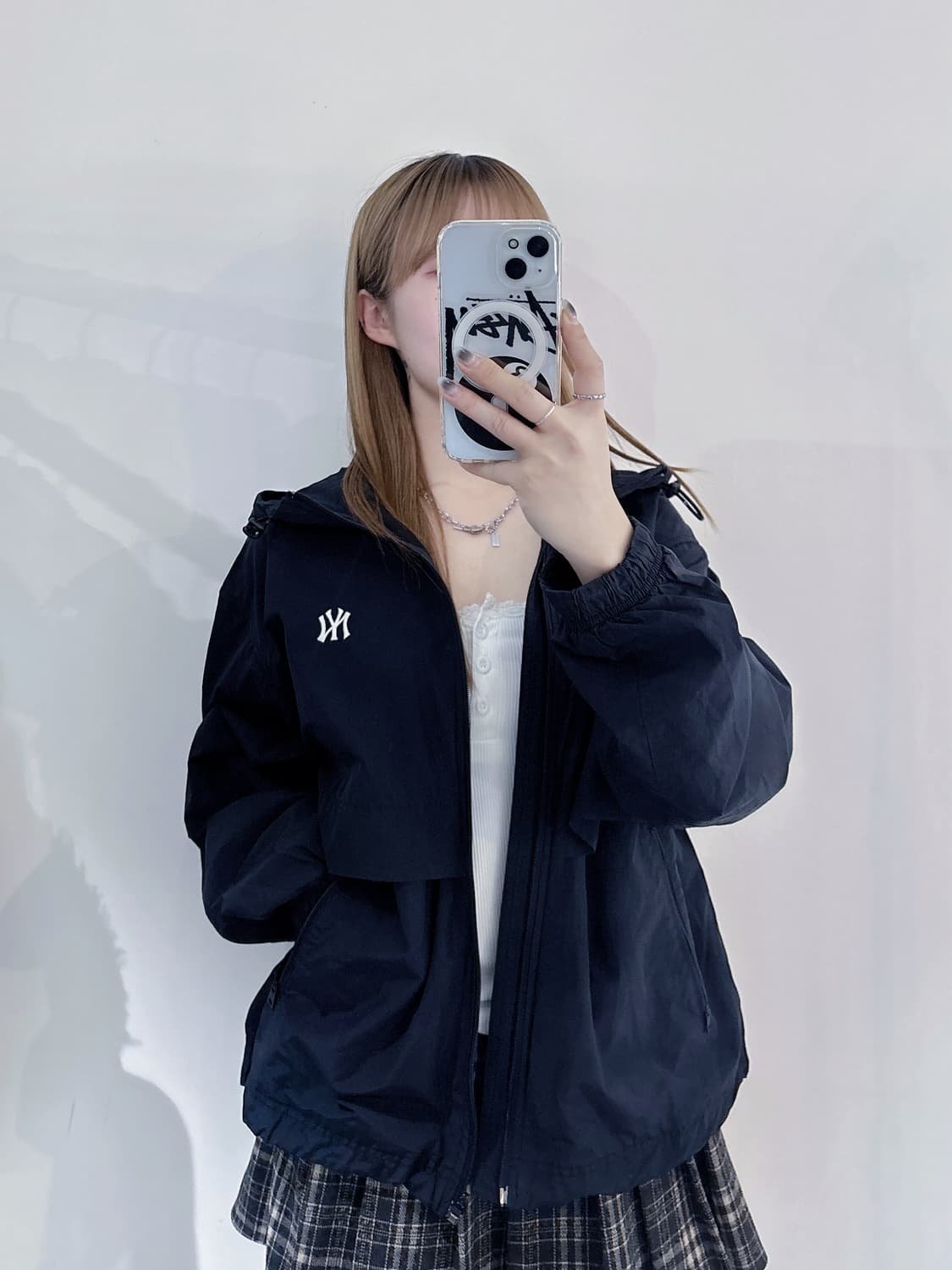 MLB 뉴욕양키스 블랙 바람막이 상품이미지2