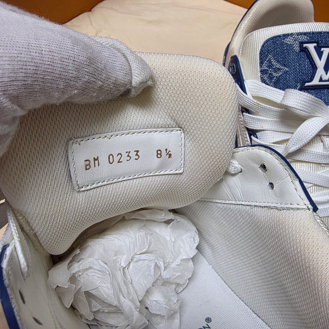 {클로젯}[8.5][풀구성]루이비통 LV트레이너 모노그램 데님 블루 상품이미지7