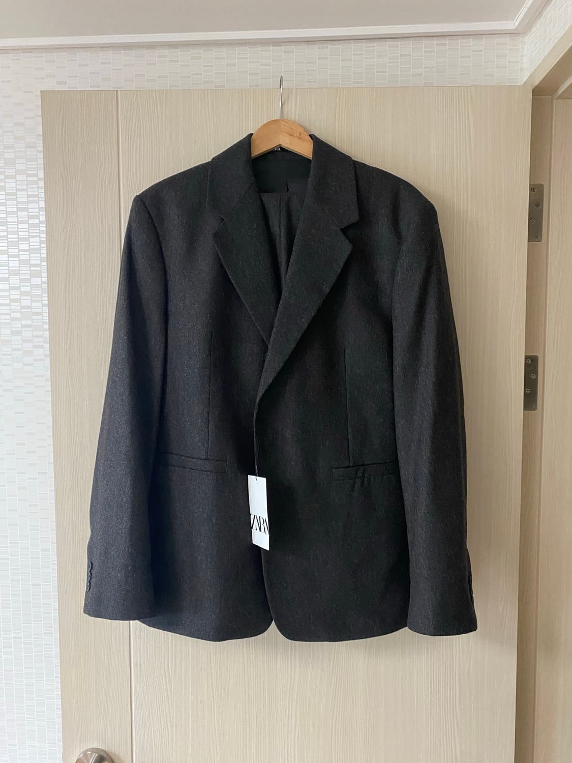 자라 울블랜드 셋업 수트 50/40 상품이미지5