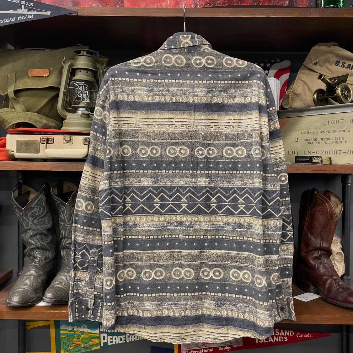 Stanley 빈티지 나바호 에스닉 패턴 포켓 셔츠 상품이미지2