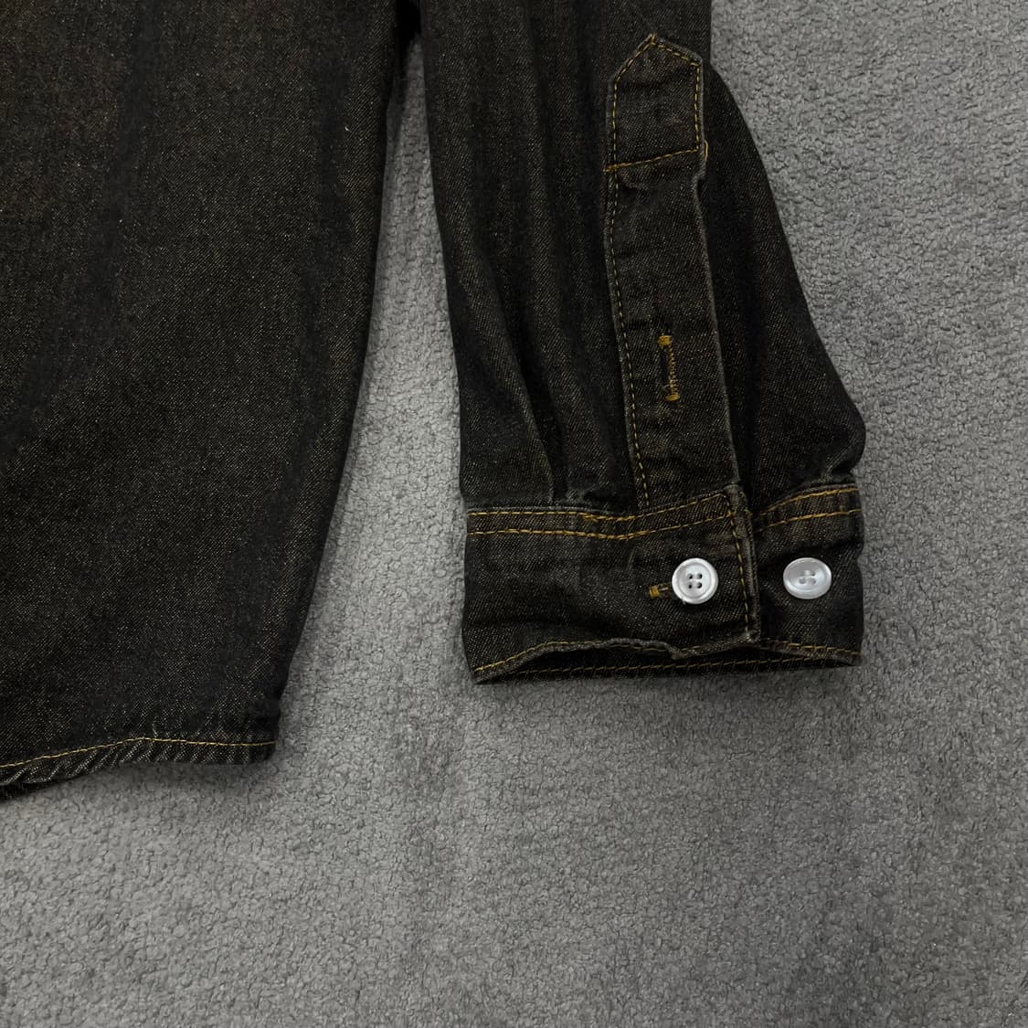 M Trillion 데님 셔츠 블랙 워싱 셔츠 상품이미지4