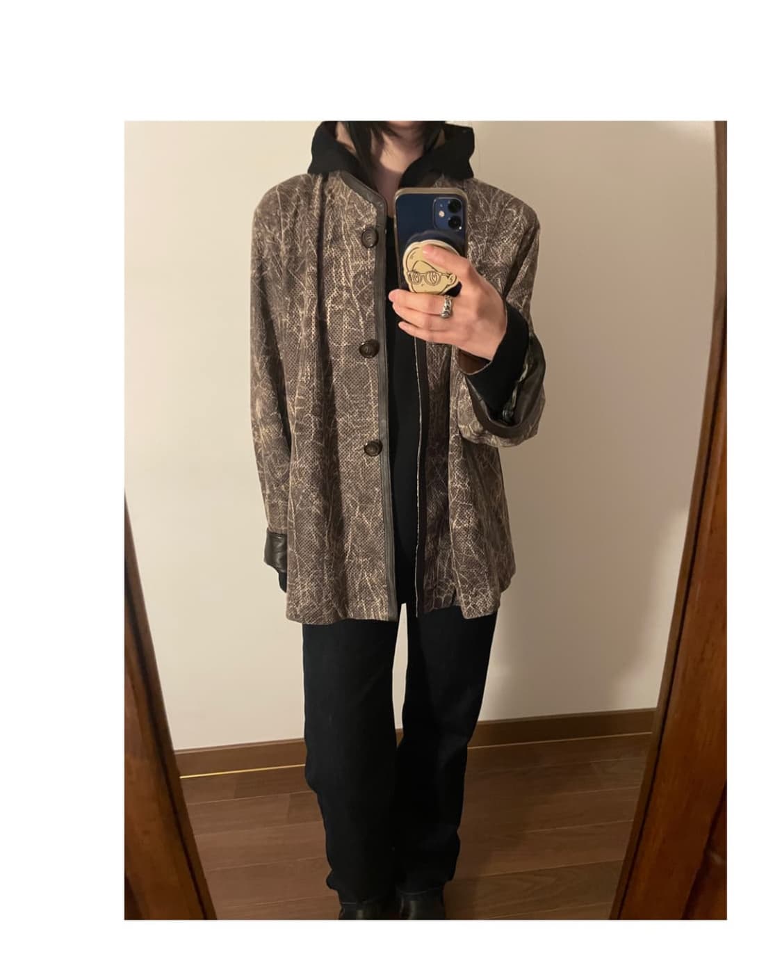 Punching leather jacket 상품이미지2