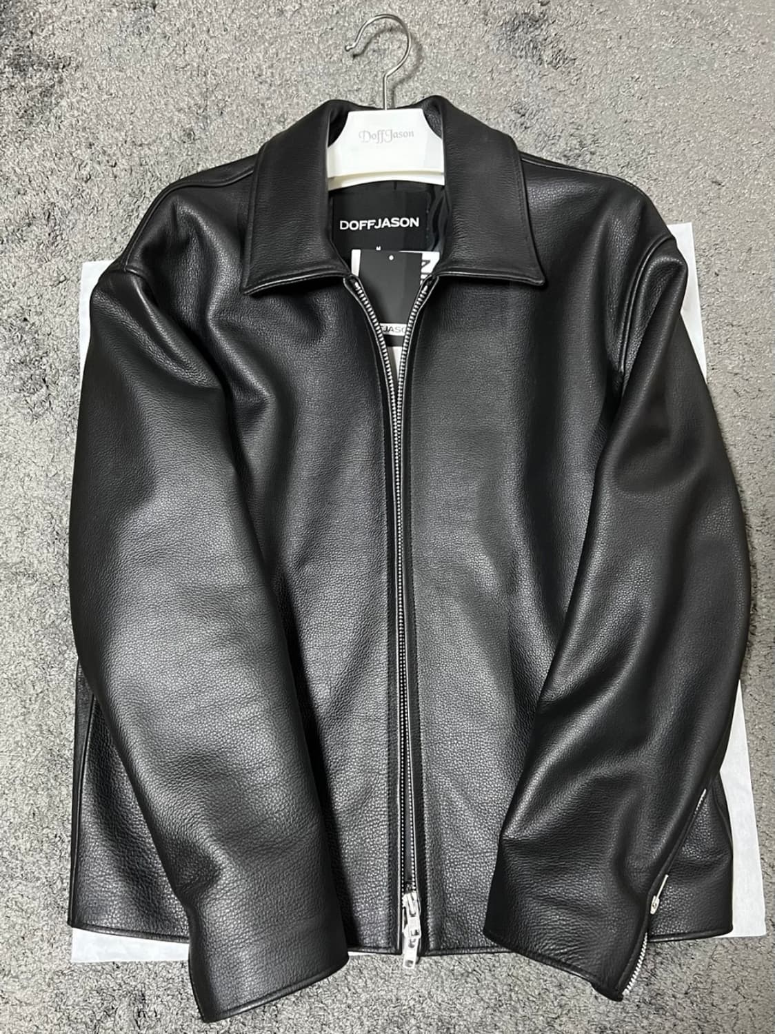 [m] 도프제이슨 카우하이드 세미오버 싱글 라이더 자켓 상품이미지3