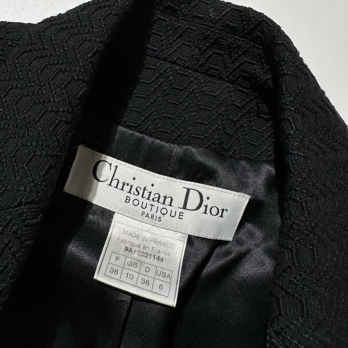 크리스챤 디올 부띠끄 바이 존 갈리아노 자카드 더블 블레이저 자켓 상품이미지5