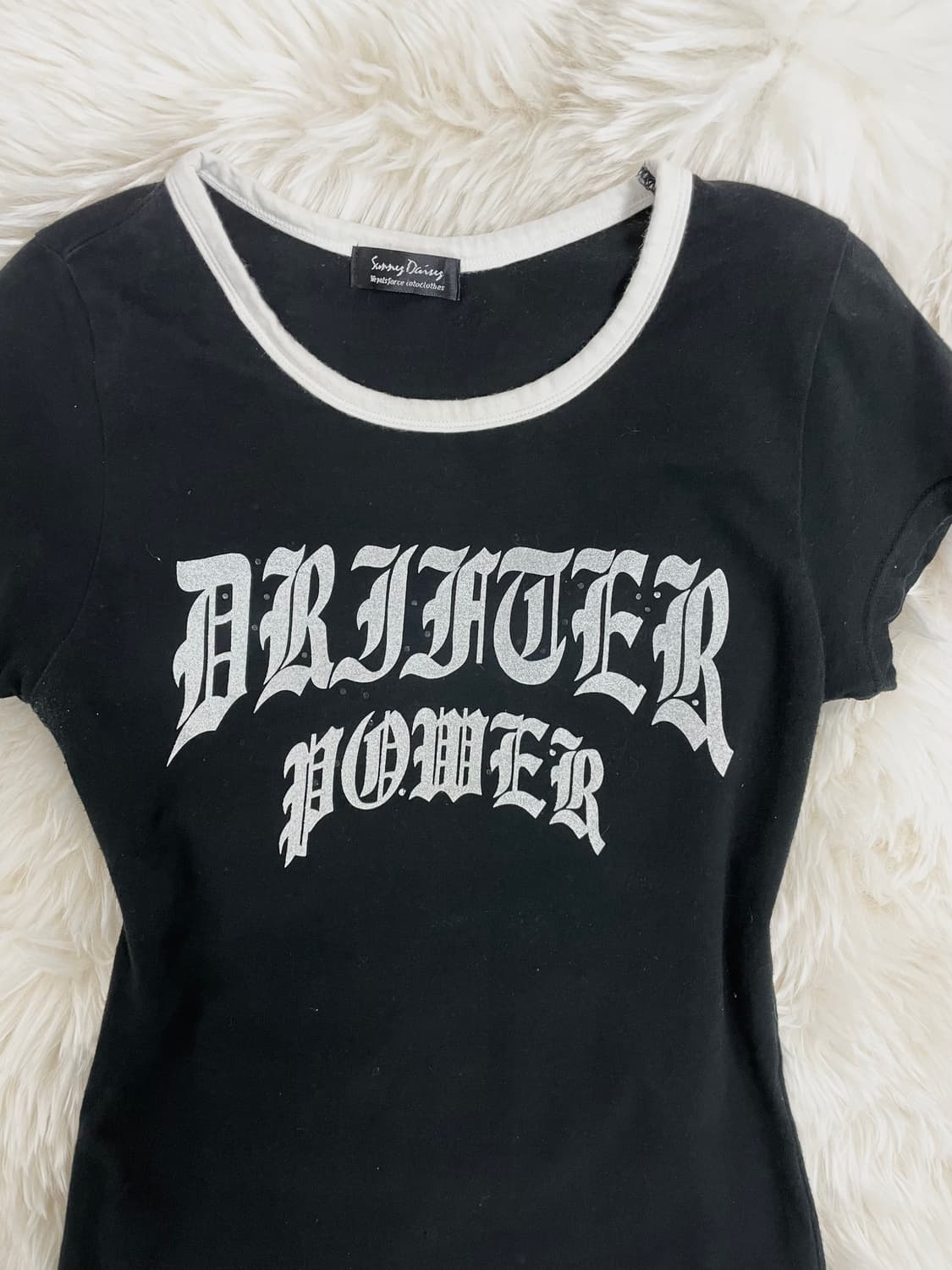Gothic Punk glitter T-shirts 로걀탑베메클갸루지뢰 상품이미지6
