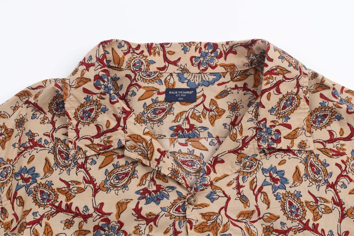 Back Number Paisley Open Collar Shirt 상품이미지2