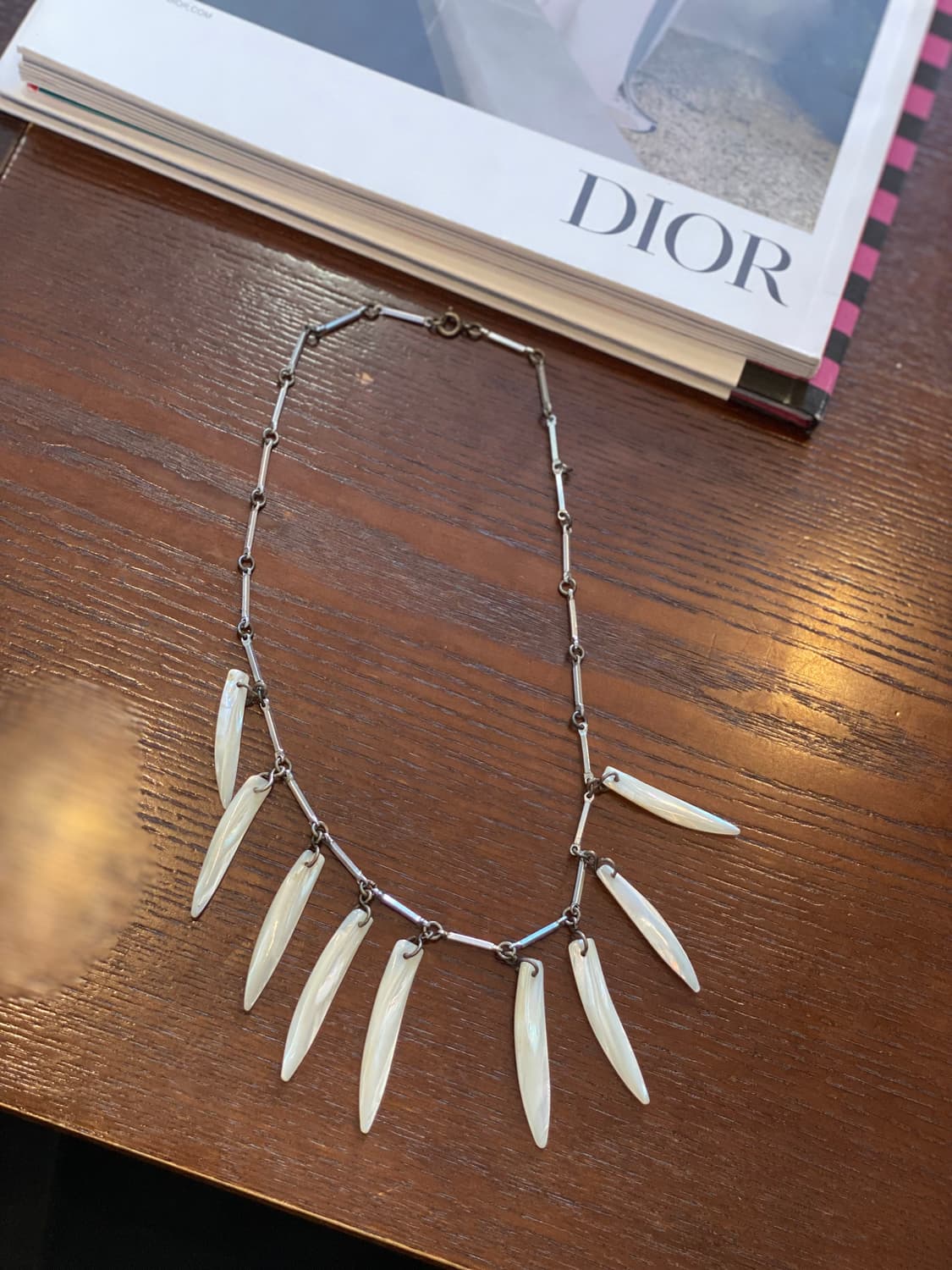 일본 빈티지 자개 쉘 목걸이 주얼리 악세사리 도매 상품이미지3