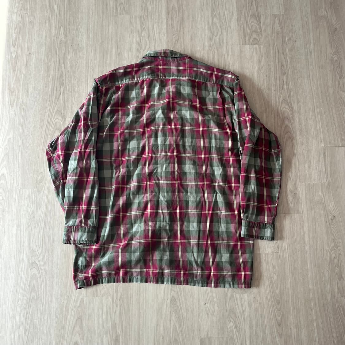 [L] 90s 빈티지 올드 스투시 체크 셔츠 상품이미지3