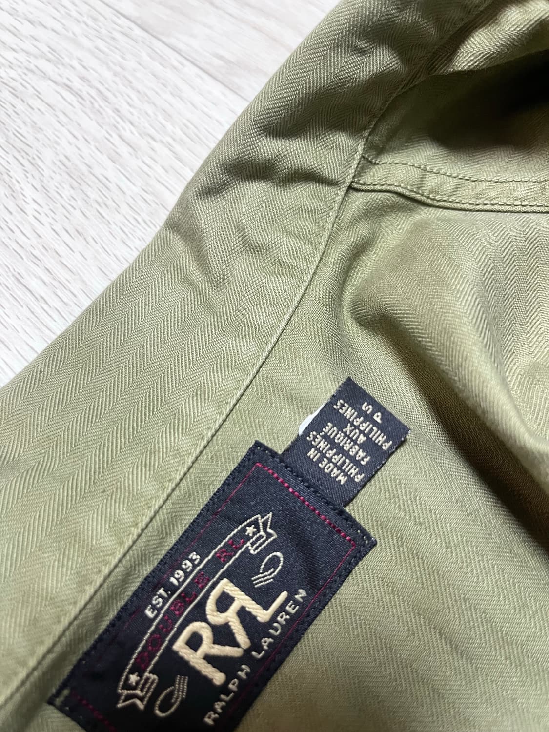 [S] RRL 더블알엘 HBT 헤링본 오버 셔츠 상품이미지3