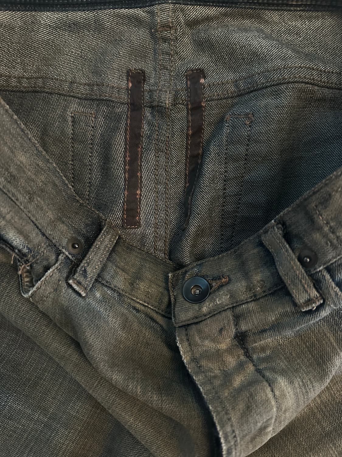 Rick owens drkshdw coated denim pants 상품이미지3