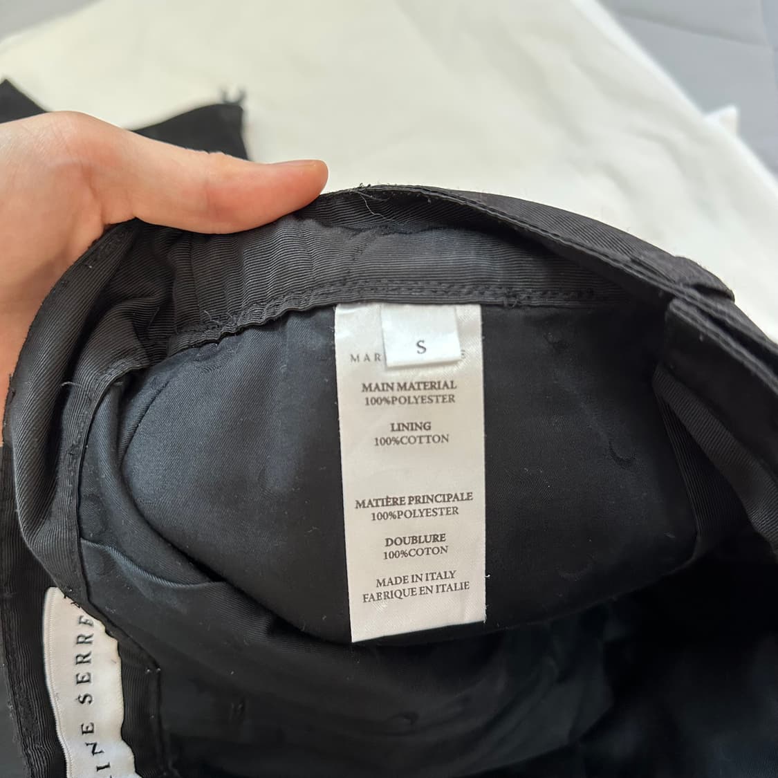 마린세르 SS18 무아르 팬츠 블랙 상품이미지7