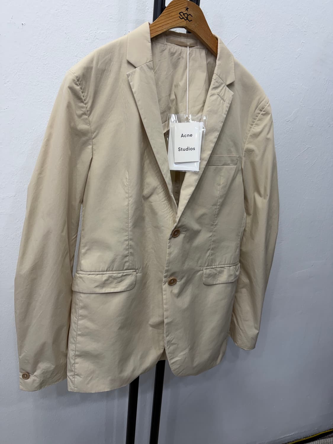 정품) 아크네스튜디오 베이지색 블레이저 자켓 50 상품이미지2