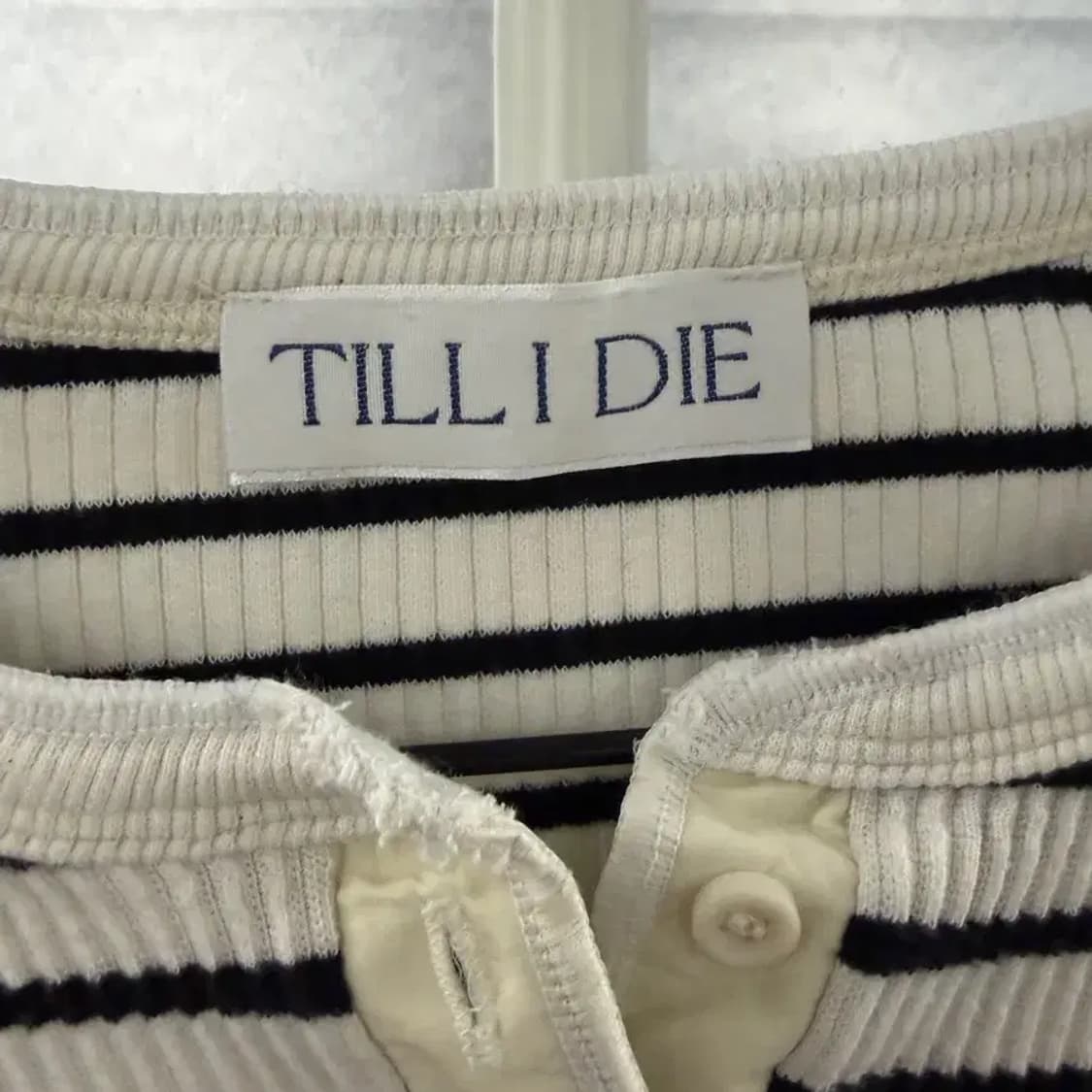 TILL I DIE 단가라 RIBBED 티셔츠 FREE 상품이미지2