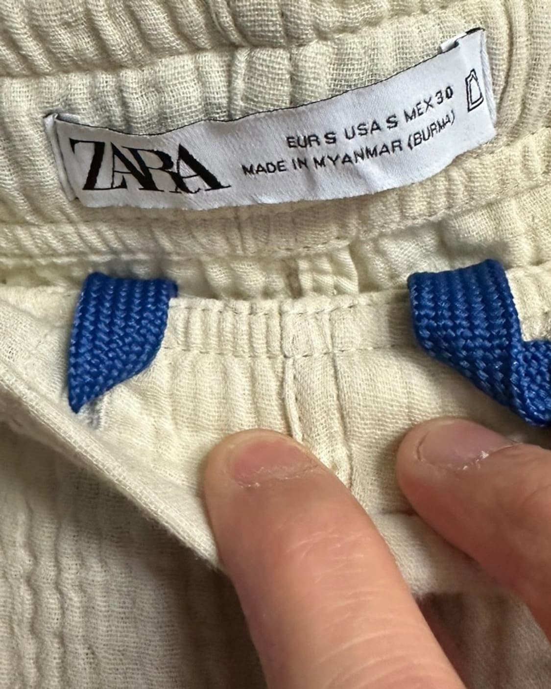 자라(ZARA) 풀밴딩 치노 반바지 30 새상품 상품이미지4