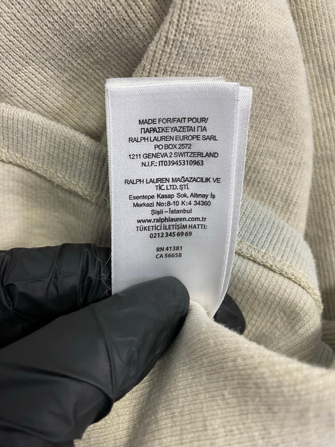 폴로 랄프로렌 베이지 니트 반집업 버건디로고 L <651> 상품이미지6