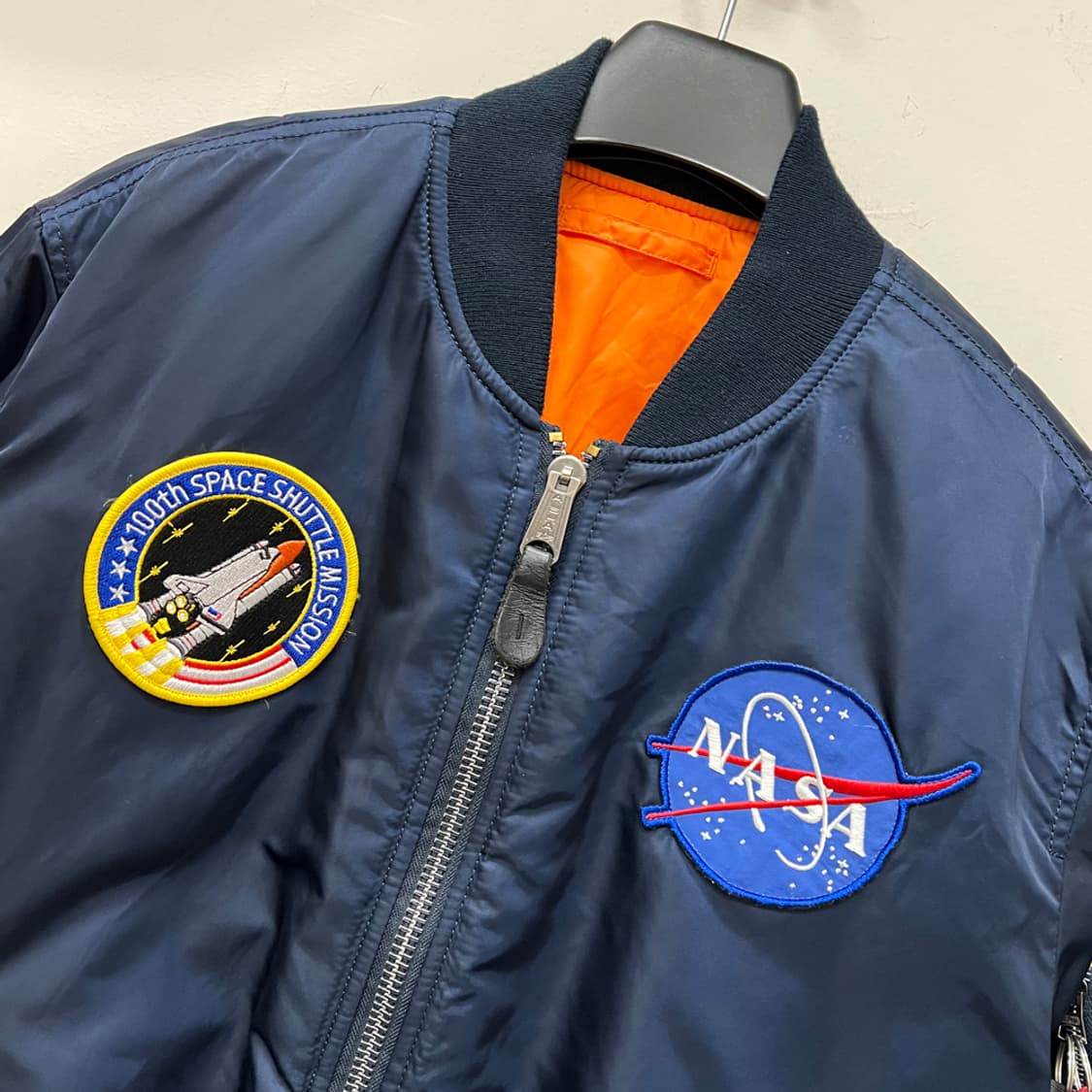 알파인더스트리 NASA MA-1  플라이트 항공 점퍼 자켓 L 상품이미지3
