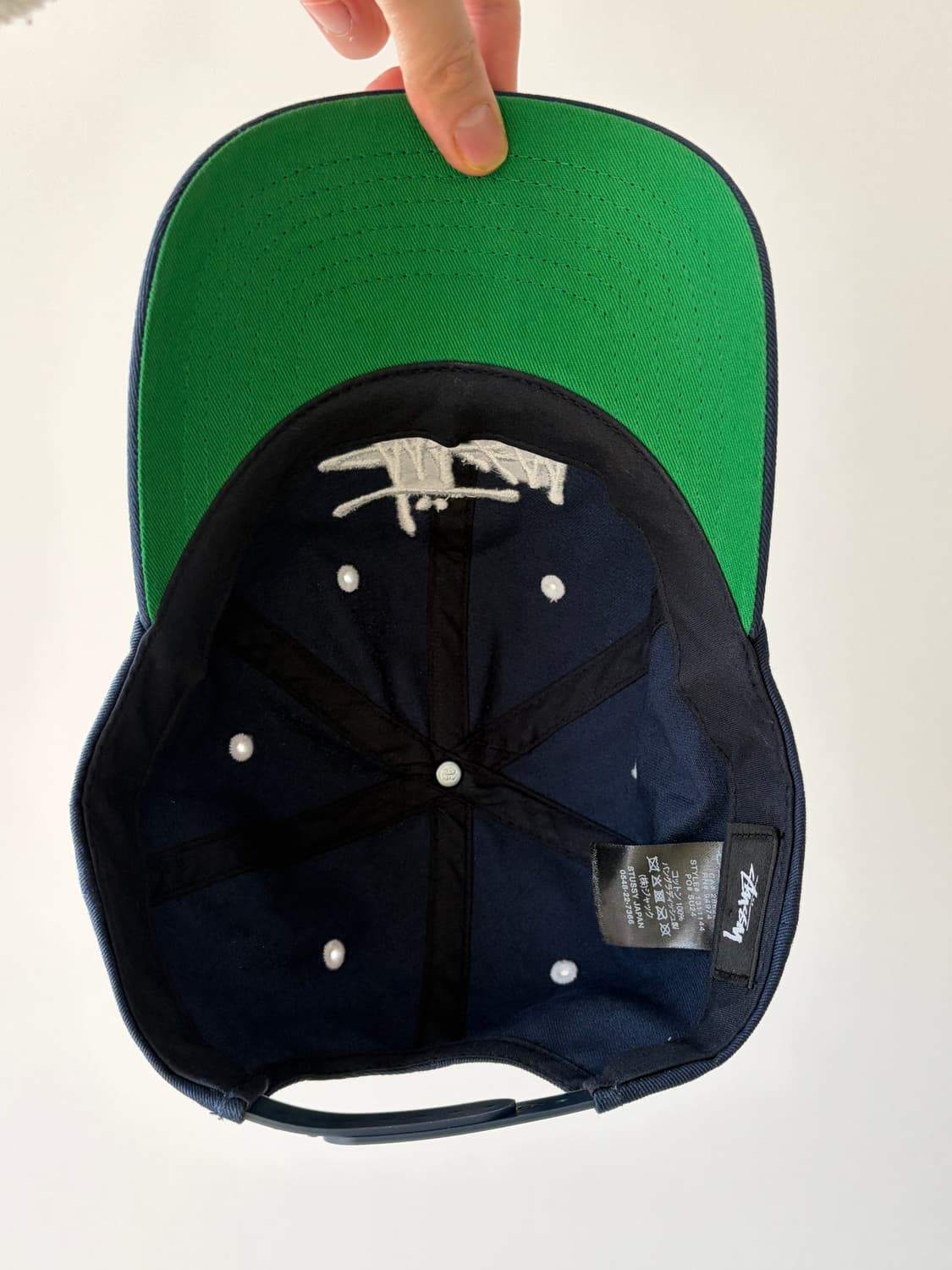 stussy 스투시 로우 프로파일 빅 베이직 스냅백 (네이비) 상품이미지5