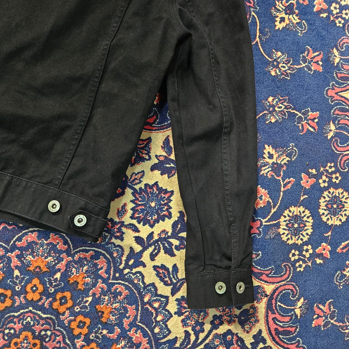 셔터 블랙 데님 트러커 자켓 M size 상품이미지6