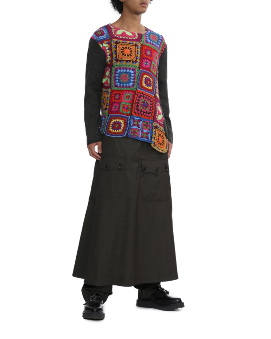 새상품 꼼데가르송옴므플러스 멀티컬러 크로켓 니트 M 상품이미지5