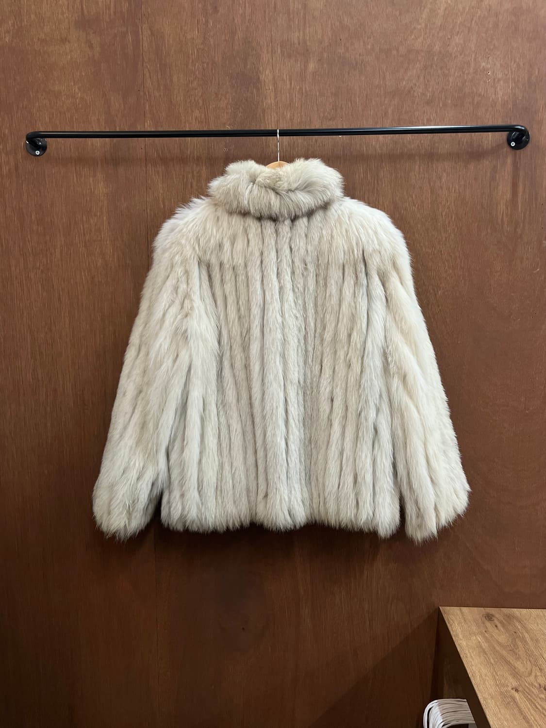 SAGA FOX 리얼 폭스 퍼 자켓 아이보리 상품이미지2