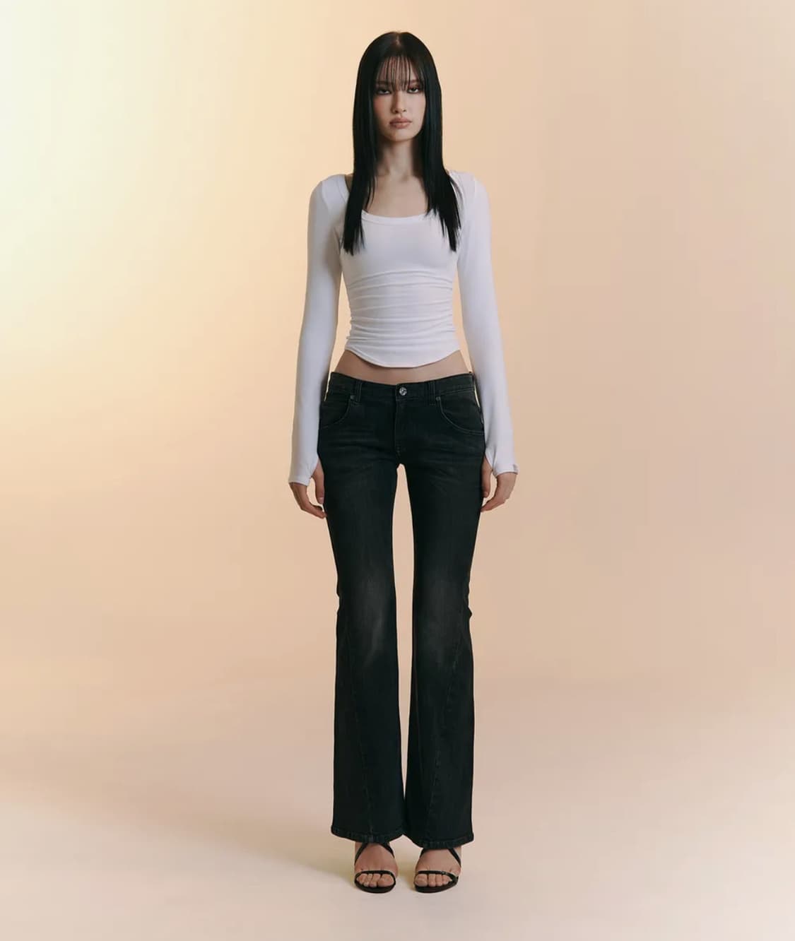 플리즈노팔로우 25Vintage 빈티지 워싱 부츠컷 데님 상품이미지1