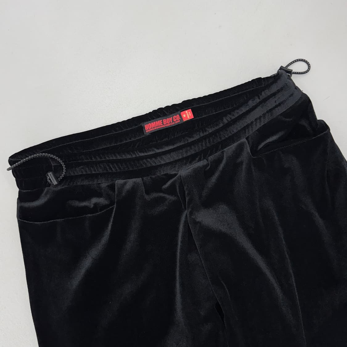 옴므보이 Home boy 지퍼 디테일 하이브리드 벨벳 트랙팬츠 상품이미지4