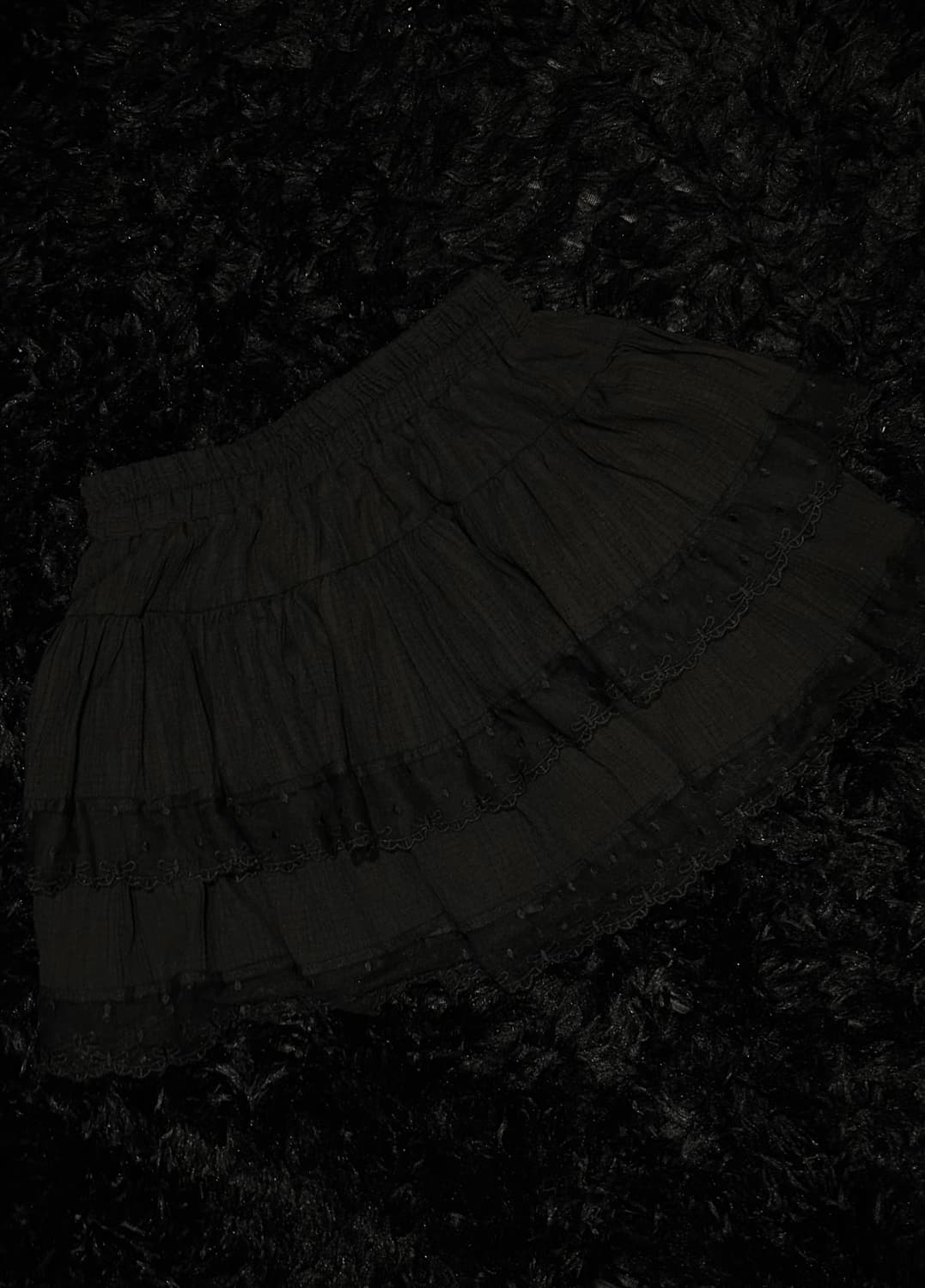black lace vintage skirt 상품이미지1
