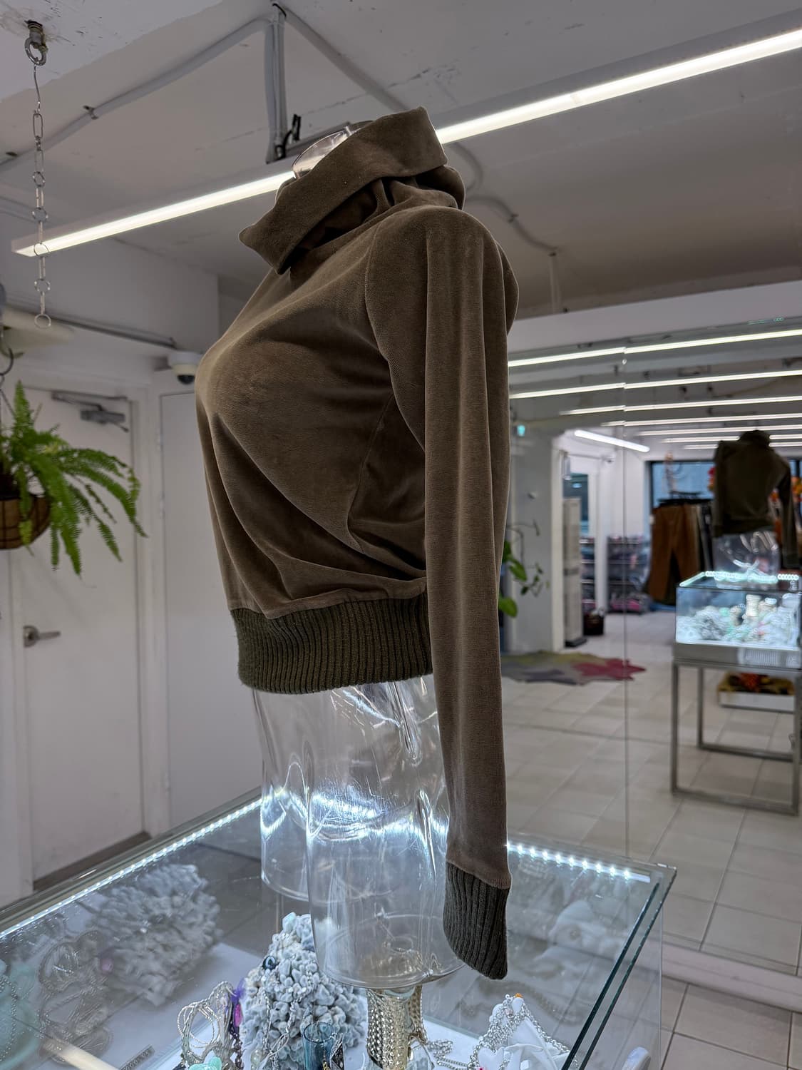 velour turtle neck top 상품이미지2