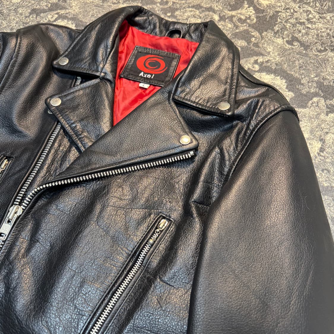 buffalo skin biker jacket 상품이미지4