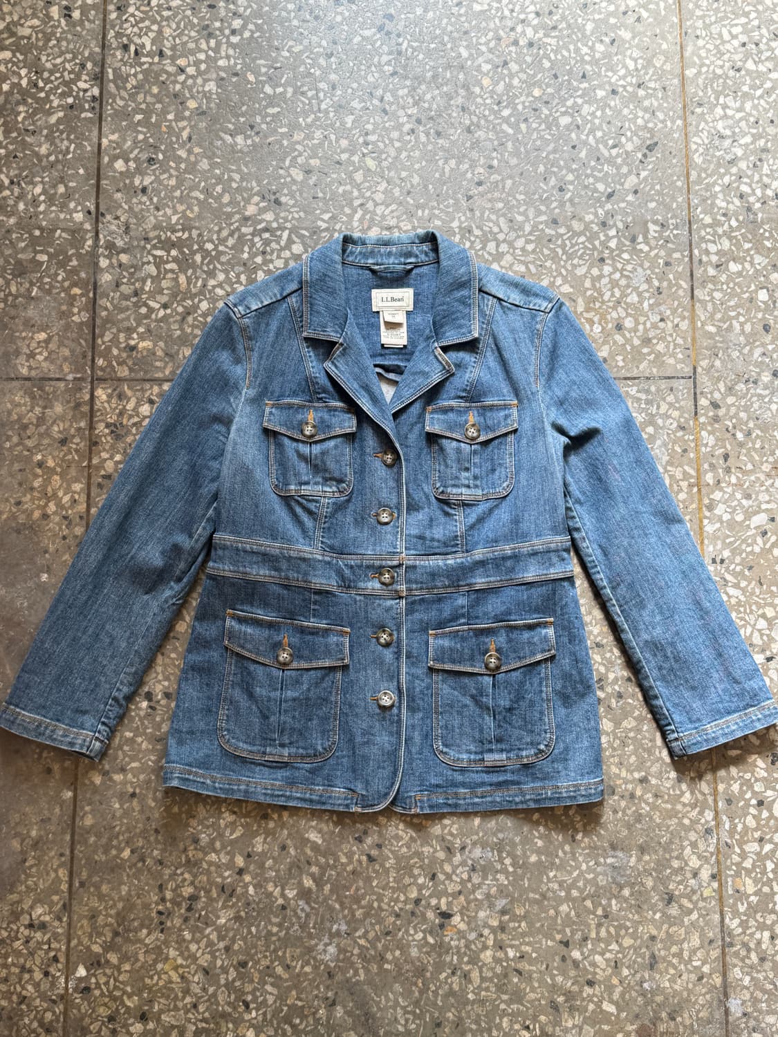 엘엘빈 여성 데님 초어 자켓(O72) 상품이미지1