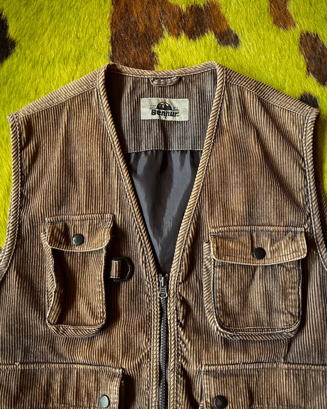 1990s Ben hur Corduroy Utility Work Vest 상품이미지5