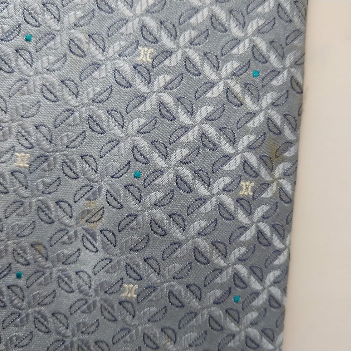 셀린느 실크 트리오페 전체 자수 패턴 넥타이 9.2cm B등급 K2278 상품이미지6