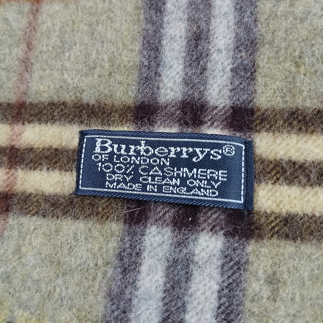 Burberry 버버리 빈티지 구제 머플러 목도리 초록색 상품이미지5